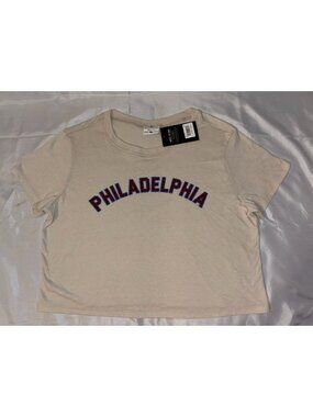 NWT Where I’m From "Philadelphia" Crop Top 4th of July Size Medium